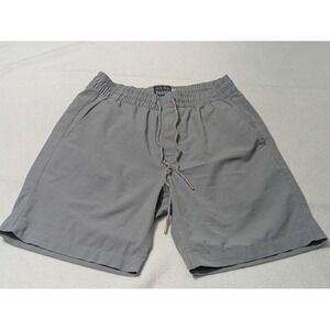 FAHERTY All Day Shorts Small Gray Pull On Stretch 8" Inseam